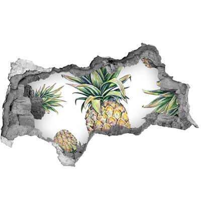 Hole in the wall decal Pineapple Paradise
