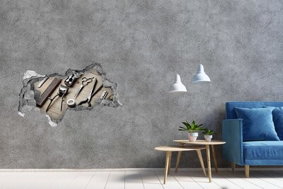 Hole in the wall decal Hairdressing workshop