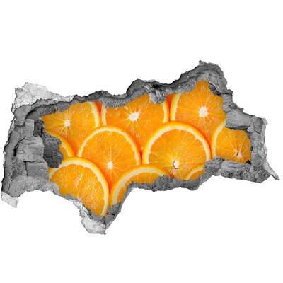 Hole wall sticker Sunny oranges