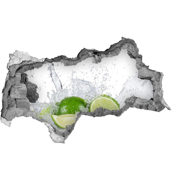 Hole wall sticker Refreshing lemon cocktail