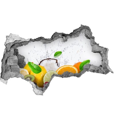 Hole in the wall decal Fruit paradise behind the wall