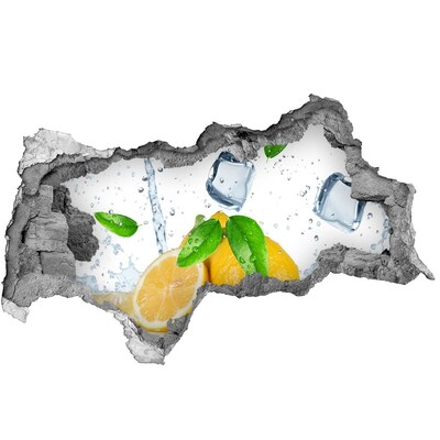 Hole wall sticker Lemon refreshment
