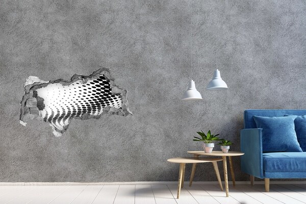 Hole wall sticker Virtual space in the hole