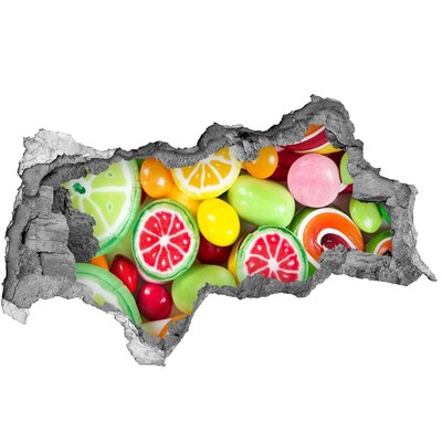 Hole wall sticker Sweet candy paradise