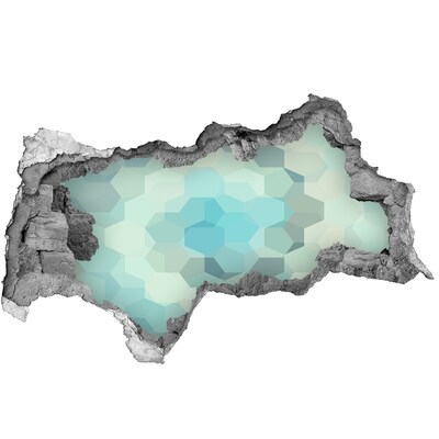 Hole in the wall sticker Water reflections in concrete