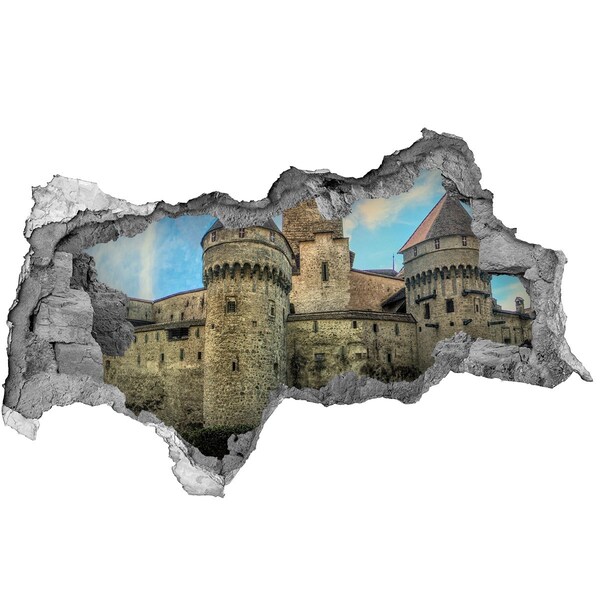 Hole in the wall sticker A castle in ruins