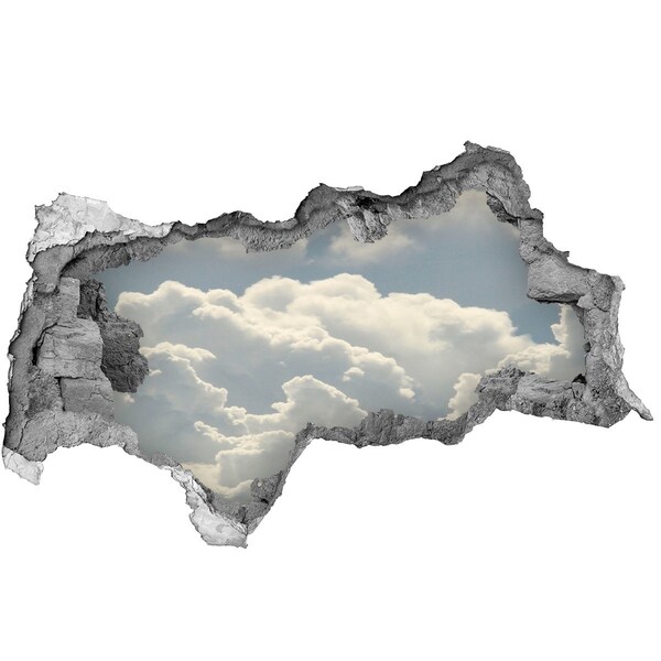 Hole wall sticker Sky with clouds