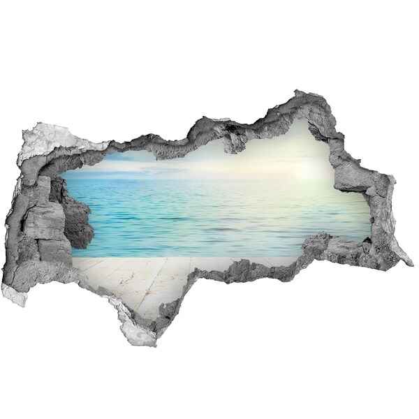 Hole wall sticker Sea view