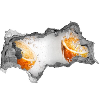 Hole wall sticker A refreshing citrus sight