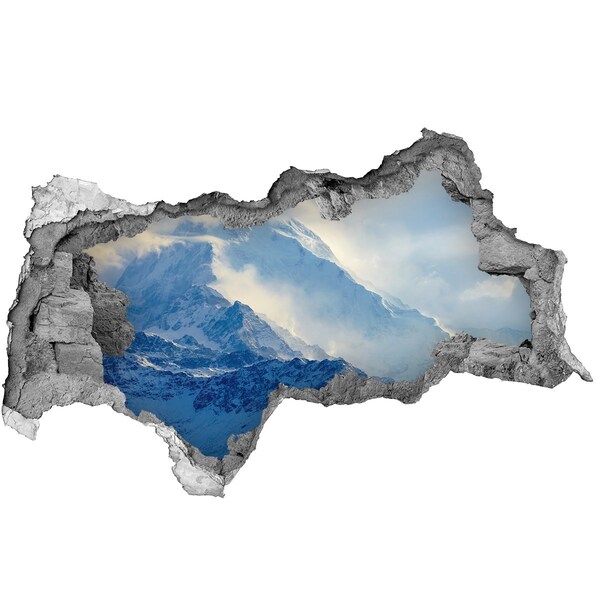 Hole in the wall decal Mountain landscape in a hole in the wall