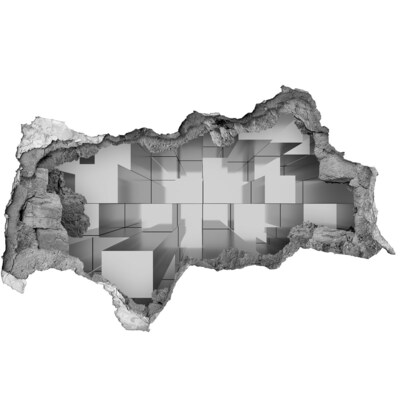 Hole in the wall decal Space in concrete