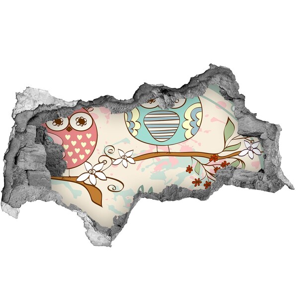 Hole in the wall sticker Owl in a Hole in the Wall