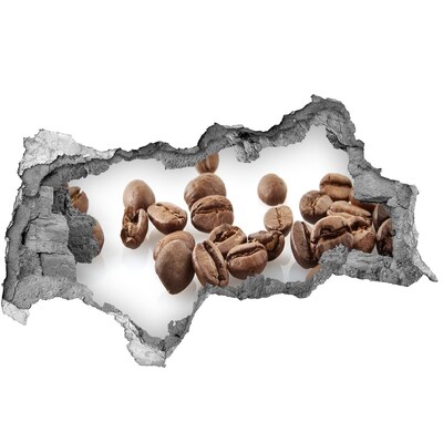 Hole in the wall sticker Coffee in the heart of the wall