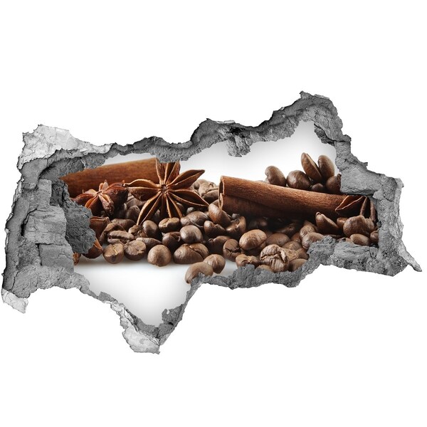 Hole in the wall sticker Coffee feast