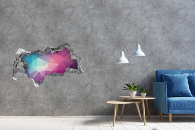Hole in the wall decal Geometry in the hole