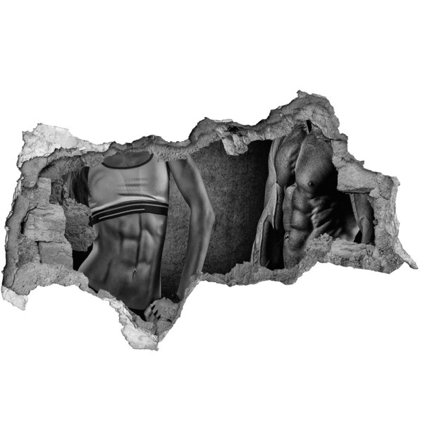 Hole wall sticker Strength and determination