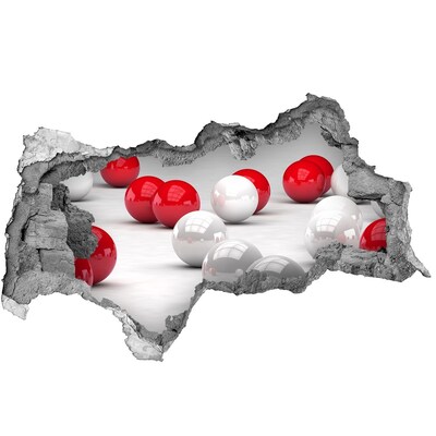 Hole in the wall sticker A broken wall with bullets