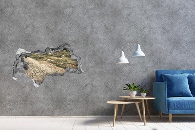 Hole in the wall sticker A charming country road