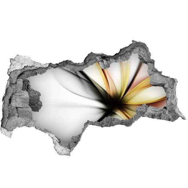 Hole wall sticker A broken wall with an abstract pattern