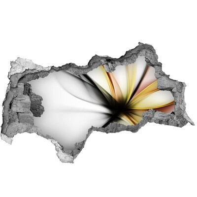 Hole wall sticker A broken wall with an abstract pattern