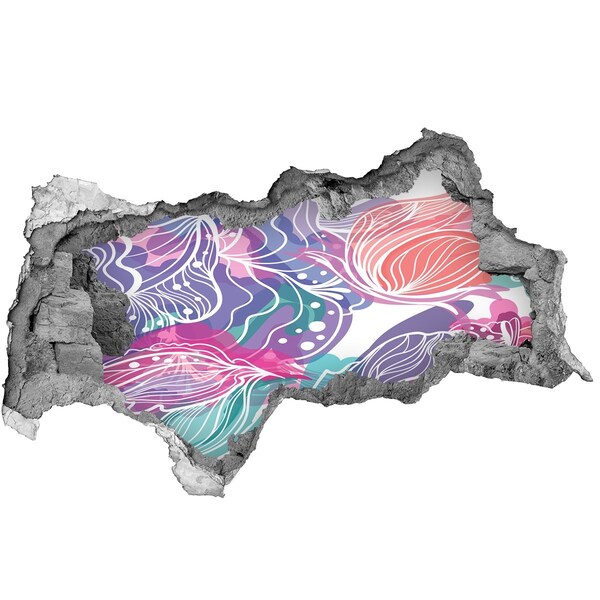 Hole in the wall sticker Hole in the Wall Floral Patterns