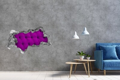 Hole in the wall sticker Fuchsia wallpaper in a hole in the wall