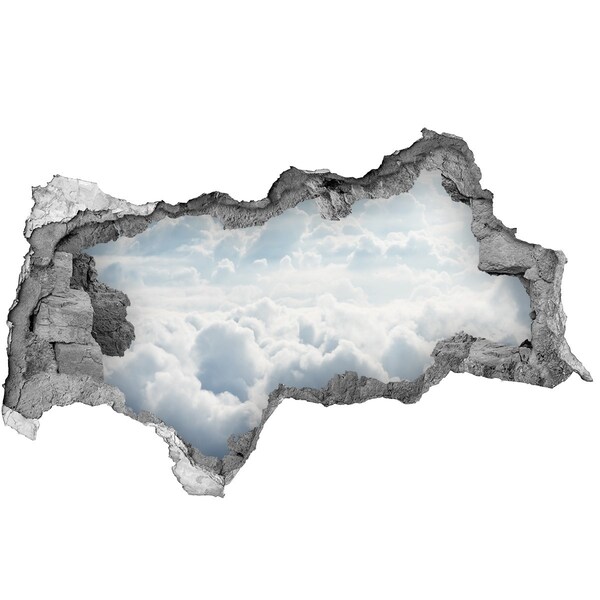 Hole in the wall sticker The sky is full of clouds