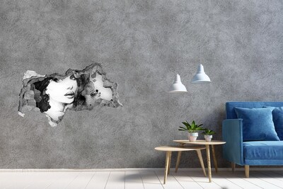 Hole in the wall decal Portrait in a Hole in the Wall