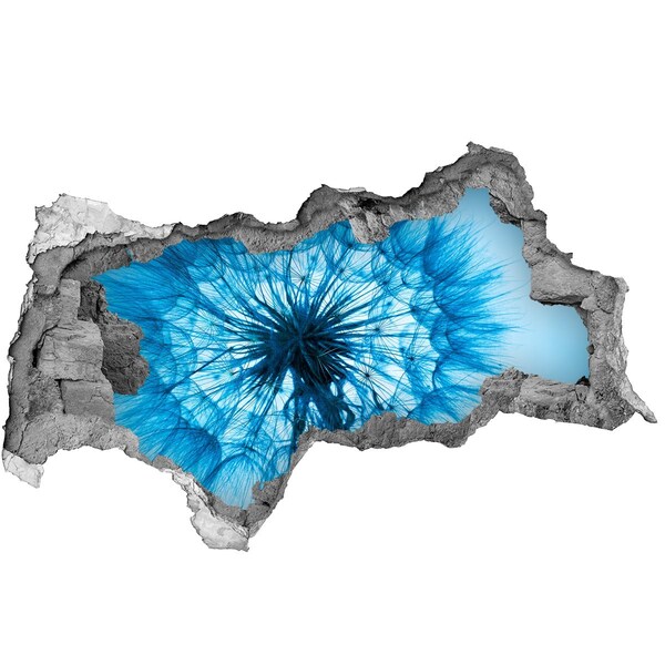 Hole in the wall decal The underwater world in blue tones