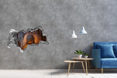 Hole in the wall sticker Tunnel in the mountains
