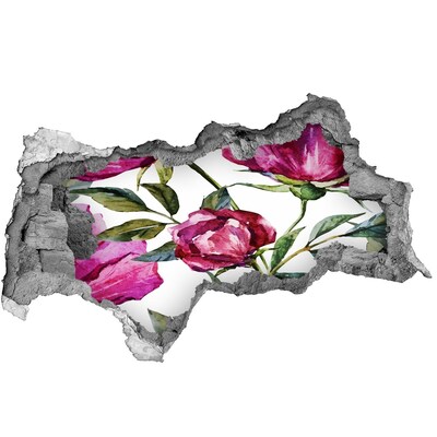 Hole in the wall decal Hole in the Wall Floral Mural