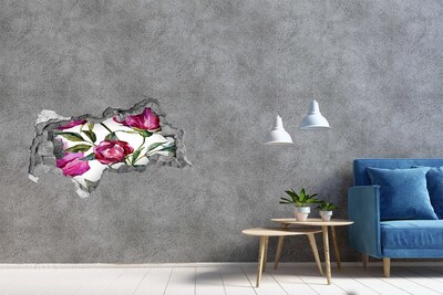Hole in the wall decal Hole in the Wall Floral Mural