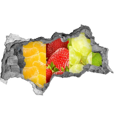 Hole in the wall decal Fruit paradise behind the wall