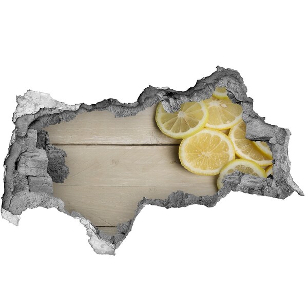 Hole wall sticker Lemon freshness