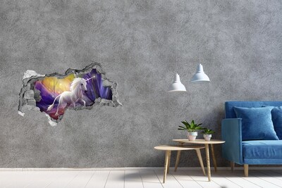Hole in the wall decal Unicorn in the Enchanted Forest