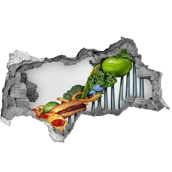 Hole in the wall sticker The culinary world behind the wall