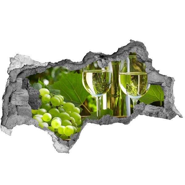 Hole wall sticker Wine in the vineyard