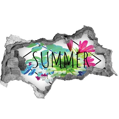 Hole in the wall decal Summer's Floral Explosion