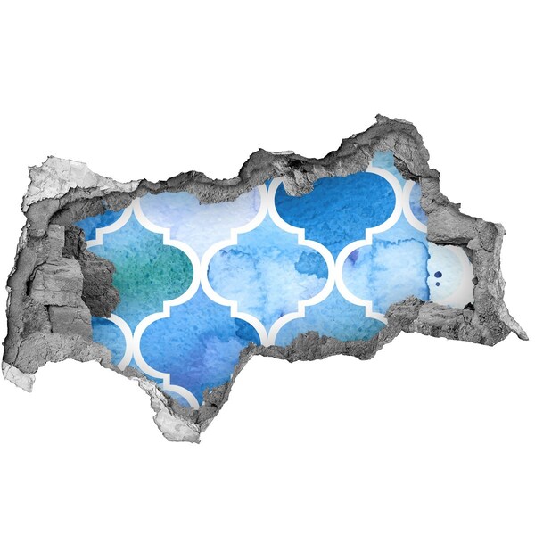Hole wall sticker Sea mosaic in a wall hole