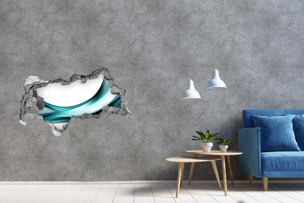 Hole in the wall sticker Water in the concrete crack