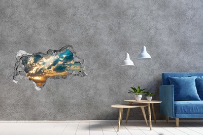 Hole wall sticker Sky with clouds at sunset
