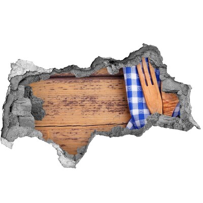 Hole wall sticker Culinary corner