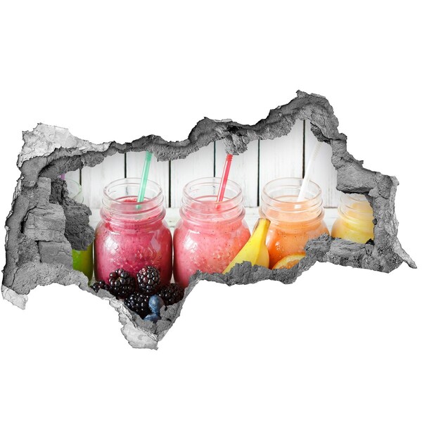 Hole in the wall sticker Fruit Smoothies at a Hole in the Wall