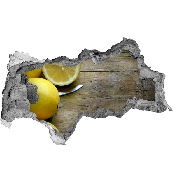 Hole in the wall sticker Lemon Paradise