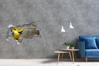 Hole in the wall sticker Lemon Paradise
