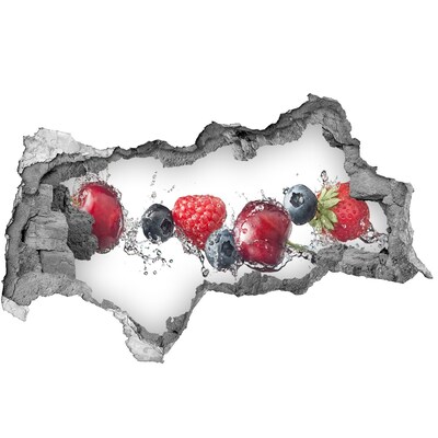 Hole in the wall sticker Fruit Waterfall