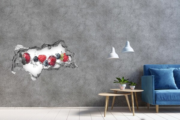 Hole in the wall sticker Fruit Waterfall