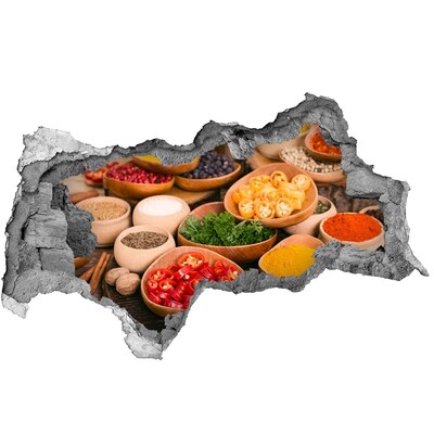 Hole in the wall decal A kitchen full of spices