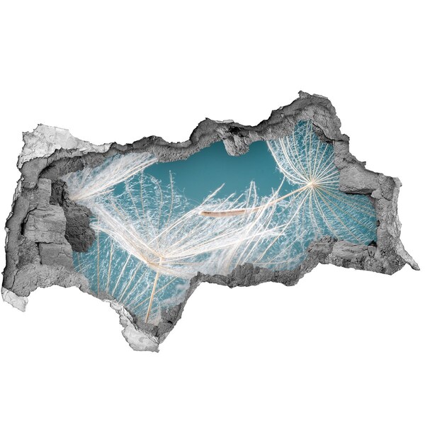 Hole in the wall sticker Flower dreams behind the wall