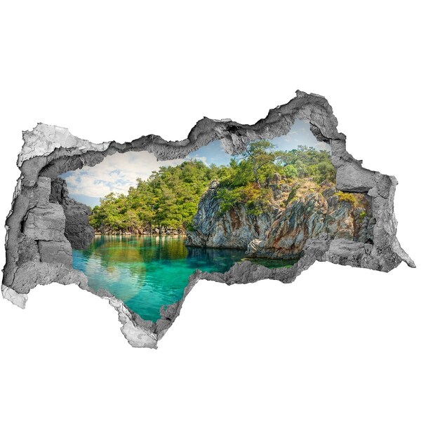 Hole in the wall sticker Paradise Bay